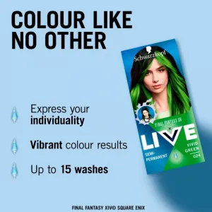 Schwarzkopf LIVE Ultra Brights or Pastel semipermanentná farba na vlasy odtieň 024 Vivid Green 1 ks
