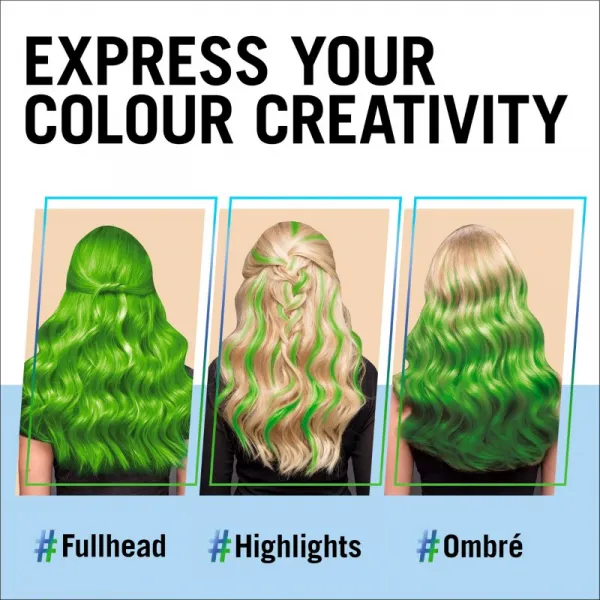 Schwarzkopf LIVE Ultra Brights or Pastel semipermanentná farba na vlasy odtieň 024 Vivid Green 1 ks