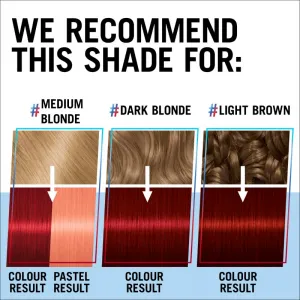 Schwarzkopf LIVE Ultra Brights or Pastel semipermanentná farba na vlasy odtieň 026 Dark Red 1 ks