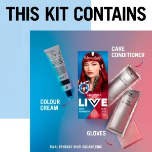 Schwarzkopf LIVE Ultra Brights or Pastel semipermanentná farba na vlasy odtieň 026 Dark Red 1 ks