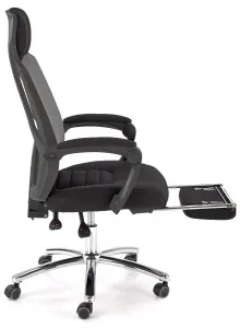 HALMAR Kancelárske kreslo Freeman, čierna / popolavá