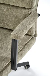HALMAR Kancelárske kreslo ADRIANO olivovo zelené, látka