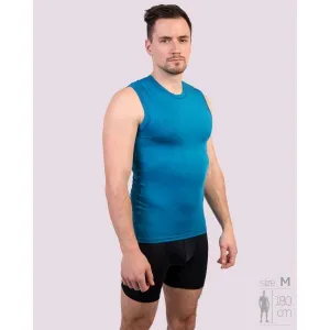 Klimatex CARLOS Pánske funkčné tielko, modrá, veľkosť