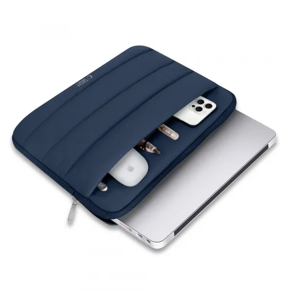 Tech-Protect Fluffy obal na notebook 13-14'', tmavomodrý