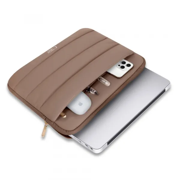 Tech-Protect Fluffy obal na notebook 15-16'', hnedý