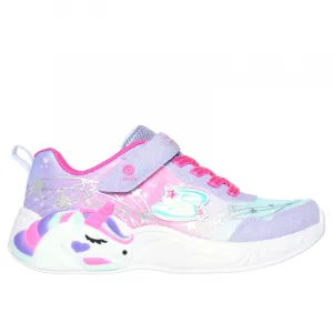 Dievčenská rekreačná obuv SKECHERS S Lights Unicorn Wishful Magic K lavender hot pink