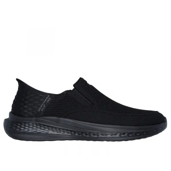 Pánska rekreačná obuv SKECHERS Slade Deacon Slip-Ins M black black