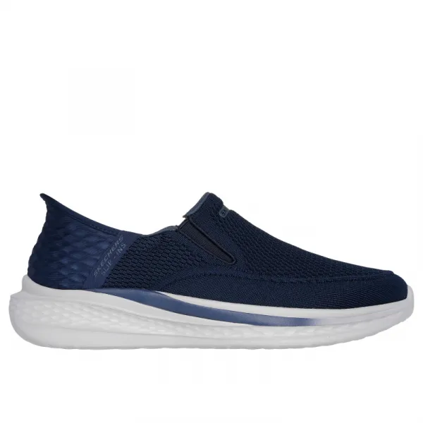 Pánska rekreačná obuv SKECHERS Slade Deacon Slip-Ins M navy white