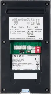 EVOLVEO DoorPhone 20-2W - 2-vodičový videotelefón s aplikáciou pre dve domácnosti a 32 GB pamäťou