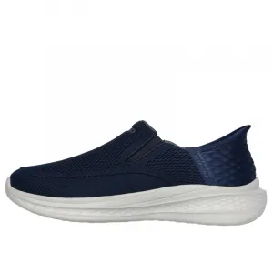 Pánska rekreačná obuv SKECHERS Slade Deacon Slip-Ins M navy white