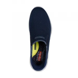 Pánska rekreačná obuv SKECHERS Slade Deacon Slip-Ins M navy white