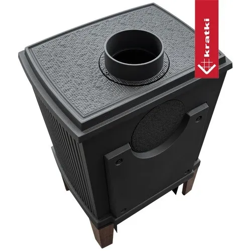 Kratki Koza K11 s drevenými nožičkami - liatinové kachle KOZA/K11/DREWNO