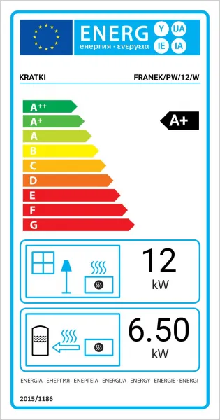 Kratki Franek 12 kW s dochladzovacou špirálou - krbová vložka s teplovodným výmenníkom FRANEK/PW/12/W
