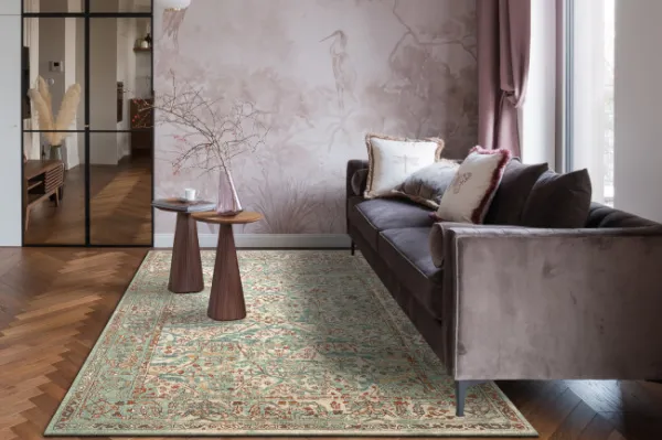Koberec SOHO 477.04.LA400 OSTA naturálny zelený / béžový