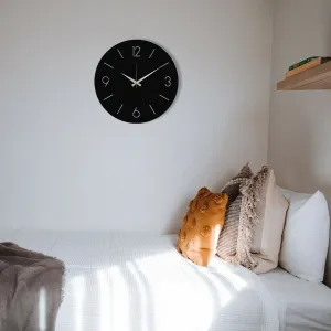Wallity Nástěnné kovové hodiny Trevwela černé