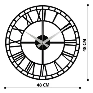 Wallity Nástěnné kovové hodiny Enzoclock S002 černé