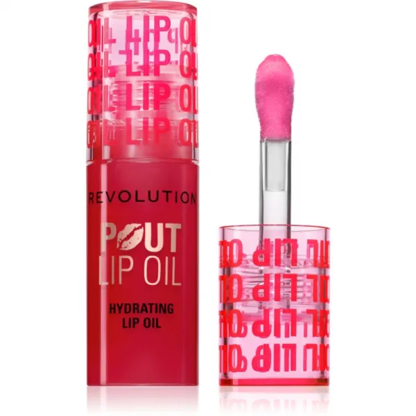 Revolution Pout Lip olej na pery s hydratačným účinkom odtieň Cherry Red 3 ml