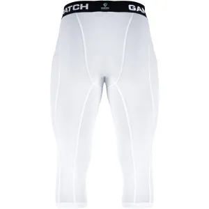 GAMEPATCH COMPRESSION TIGHTS 3/4 Kompresné unisex legíny, biela, veľkosť