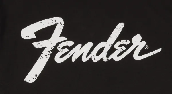 Fender Logo Date Back Tee Black S