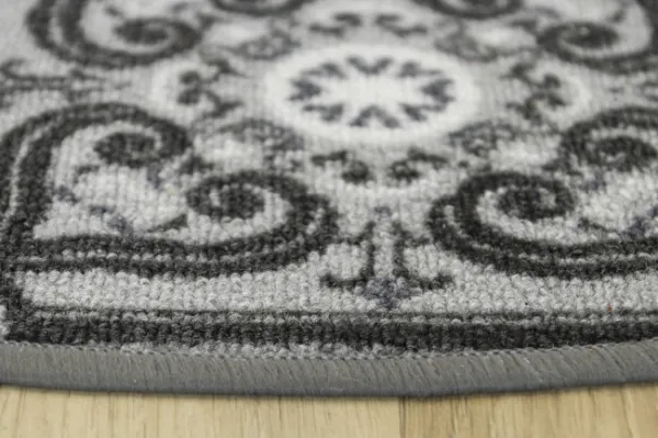 Protišmykový koberec Patchwork sivý