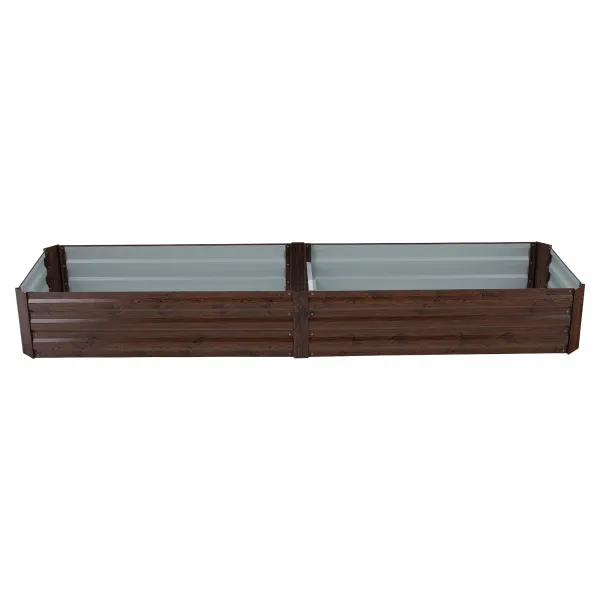 Vyvýšený záhon, hnedý, oceľ, NONKY TYP 6