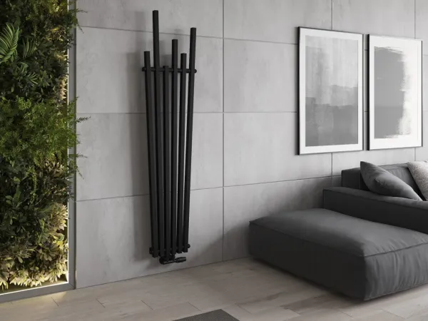 MEXEN - Omaha vykurovací rebrík/radiátor 1800 x 420 mm, 655 W, čierny W208-1800-420-00-70