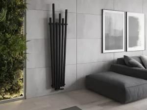 MEXEN - Omaha vykurovací rebrík/radiátor 1800 x 420 mm, 655 W, čierny W208-1800-420-00-70