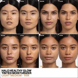 Smashbox Halo Healthy Glow All-in-One Tinted Moisturizer SPF 25 tónovací hydratačný krém s rozjasňujúcim účinkom SPF 25 odtieň Light Medium 40 ml