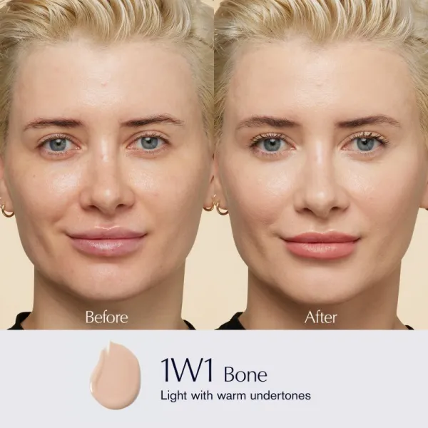Estée Lauder Futurist SkinTint Serum Foundation With Botanical Oil Infusion SPF 20 ošetrujúci make-up SPF 20 odtieň 1W1 Bone 30 ml