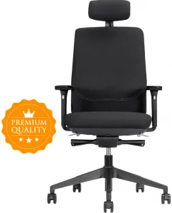 MERCURY Ergonomická kancelárska stolička OPTIMA čierna