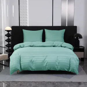 Hotelové obliečky z mikrovlákna JASMINE mentolové - prúžok 2 cm Rozmer obliečok: 70 x 90 cm | 140 x 220 cm