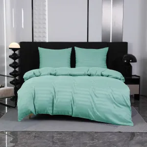 Hotelové obliečky z mikrovlákna JASMINE mentolové - prúžok 2 cm Rozmer obliečok: 70 x 90 cm | 140 x 220 cm