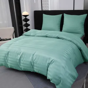 Hotelové obliečky z mikrovlákna JASMINE mentolové - prúžok 2 cm Rozmer obliečok: 70 x 90 cm | 140 x 220 cm