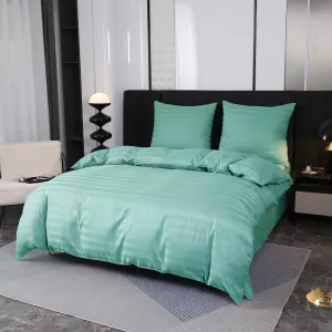 Hotelové obliečky z mikrovlákna JASMINE mentolové - prúžok 2 cm Rozmer obliečok: 70 x 90 cm | 140 x 220 cm