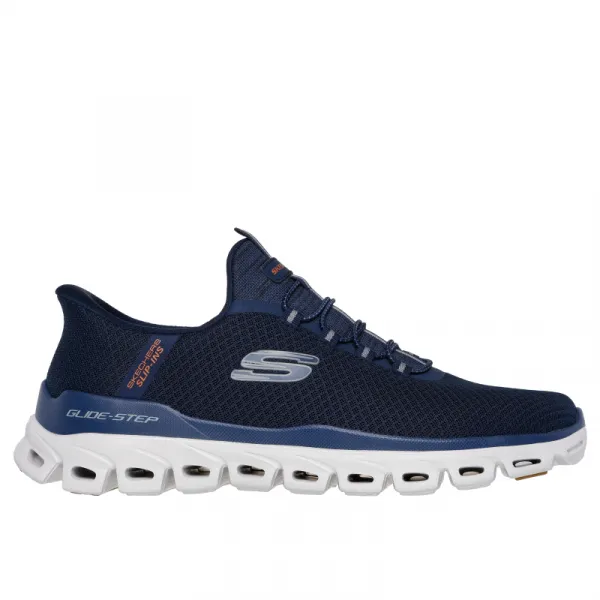 Pánska rekreačná obuv SKECHERS Glide Step Noxus Slip-Ins M navy white