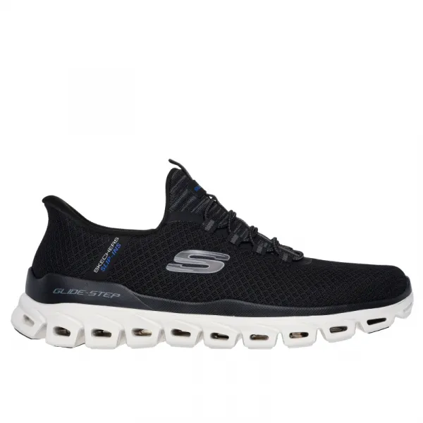 Pánska rekreačná obuv SKECHERS Glide Step Noxus Slip-Ins M black white