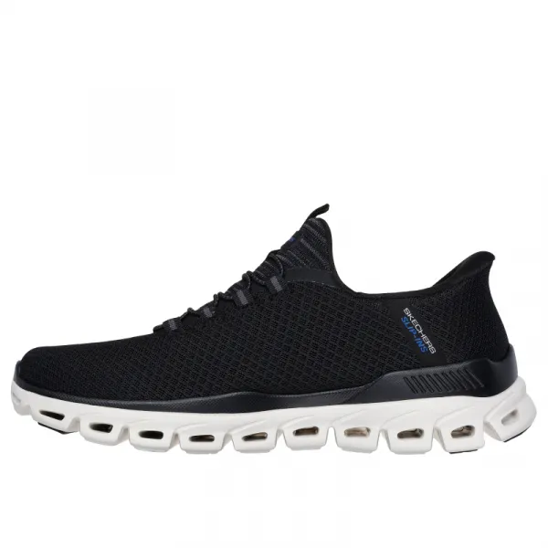 Pánska rekreačná obuv SKECHERS Glide Step Noxus Slip-Ins M black white