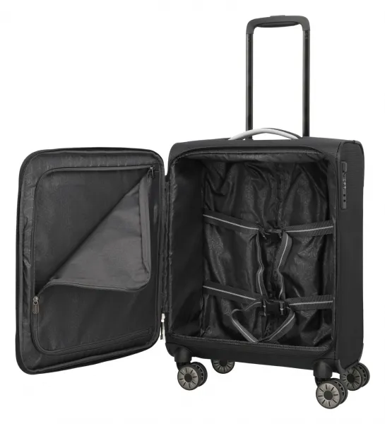 Malý textilný kufor Travelite Jetpack Multi Light 4 Cabin Black