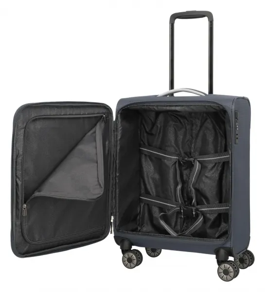 Malý textilný kufor Travelite Jetpack Multi Light 4 Cabin Anthracite