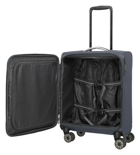 Malý textilný kufor Travelite Jetpack Multi Light 4 Cabin Anthracite