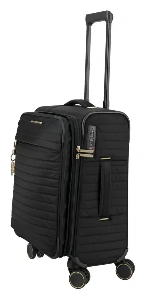 Malý textilný kufor Travelite BARBARA Stepp S Black