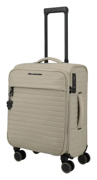 Malý textilný kufor Travelite BARBARA Stepp S Satin nude