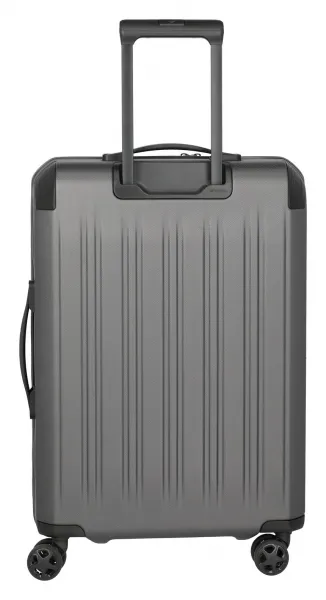 Stredný škrupinový kufor na kolieskach Travelite Dynamiic M exp Anthracite
