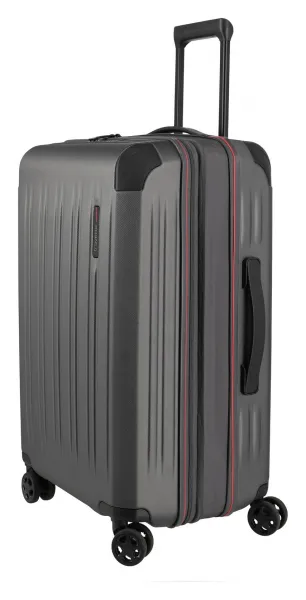 Stredný škrupinový kufor na kolieskach Travelite Dynamiic M exp Anthracite