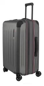 Stredný škrupinový kufor na kolieskach Travelite Dynamiic M exp Anthracite