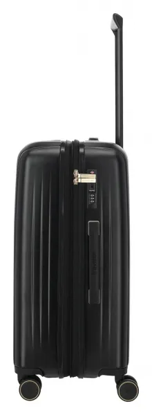 Stredný škrupinový kufor na kolieskach Travelite BARBARA Novelty M Black