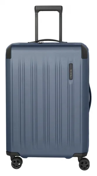 Stredný škrupinový kufor na kolieskach Travelite Dynamiic M exp Denim blue