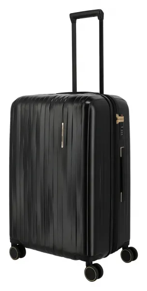 Stredný škrupinový kufor na kolieskach Travelite BARBARA Novelty M Black