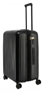 Stredný škrupinový kufor na kolieskach Travelite BARBARA Novelty M Black