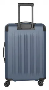 Stredný škrupinový kufor na kolieskach Travelite Dynamiic M exp Denim blue